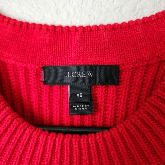 J.CREW sleeveless tunic knit sweater in cherry red‎ size XS - Picture 4 of 10